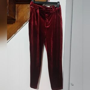 Shein Red Velvet Pants